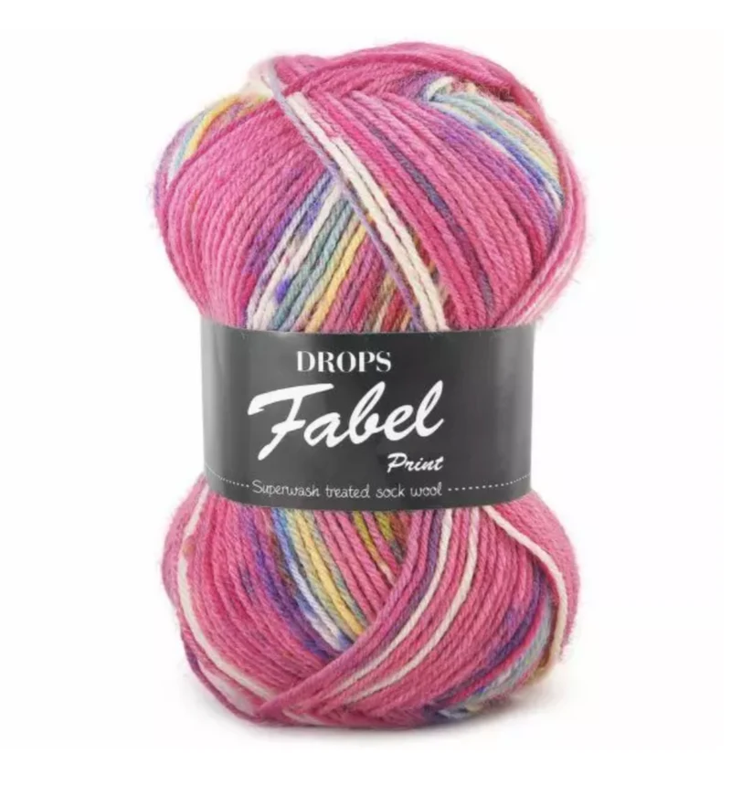 DROPS Fabel Print 161 sogno rosa