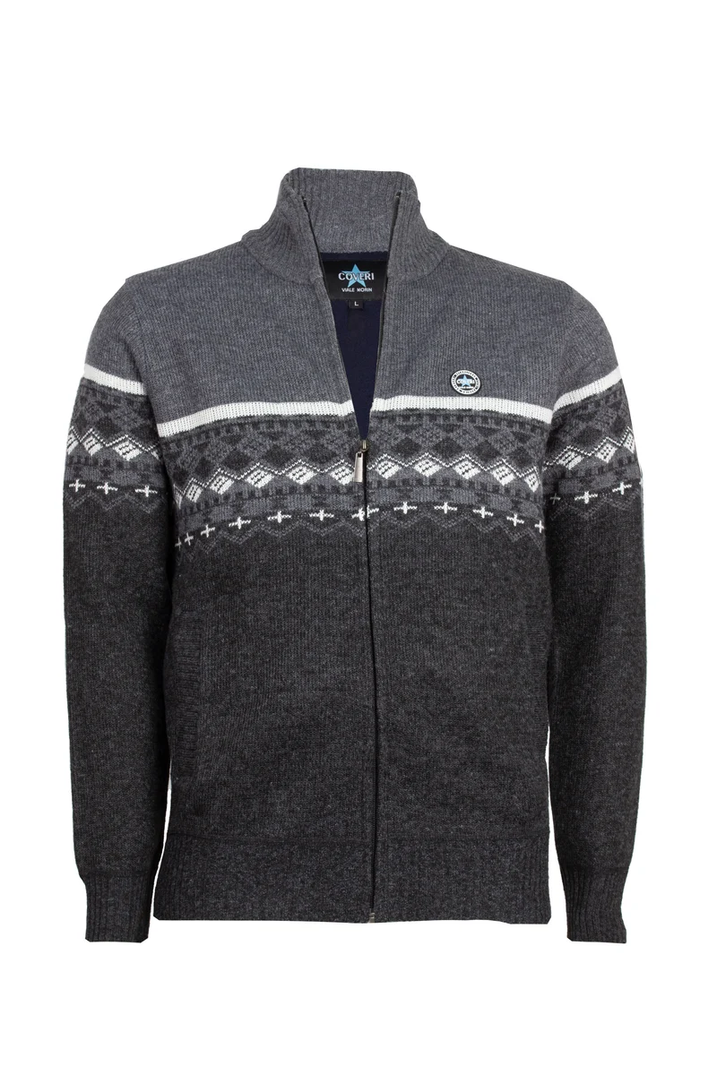 Pullover zip intera con interno in pile