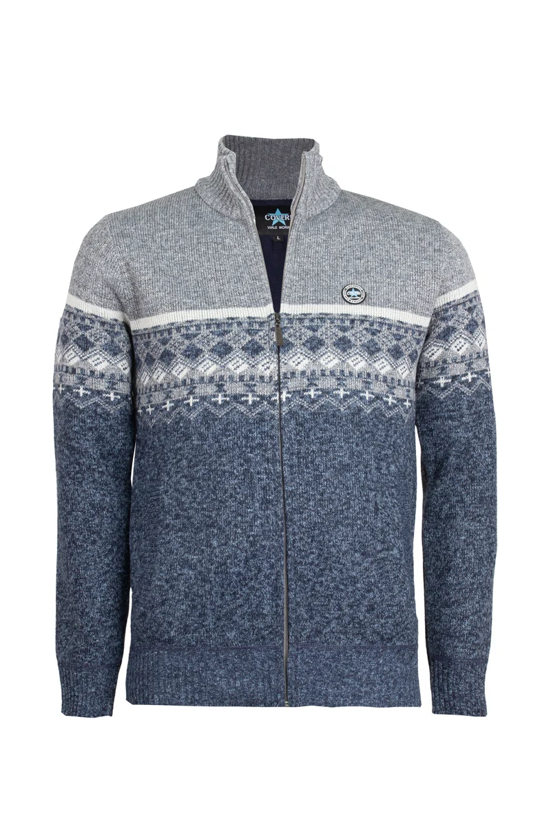 Pullover zip intera con interno in pile