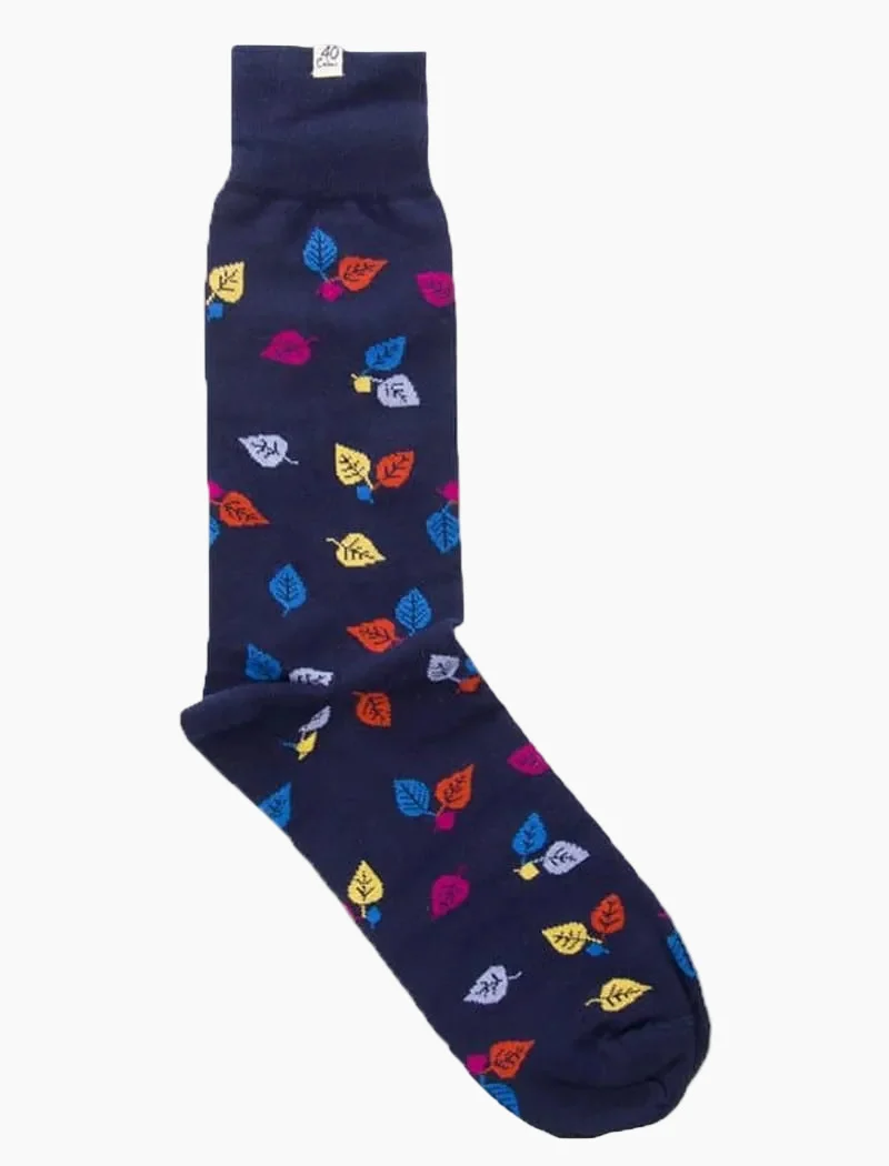Navy Birch Organic Cotton Socks