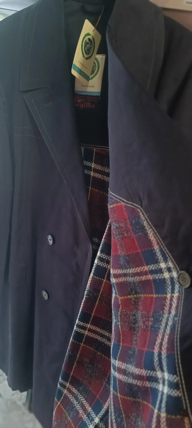 Impermeabile vintage uomo taglia 52. 1,2 kg.