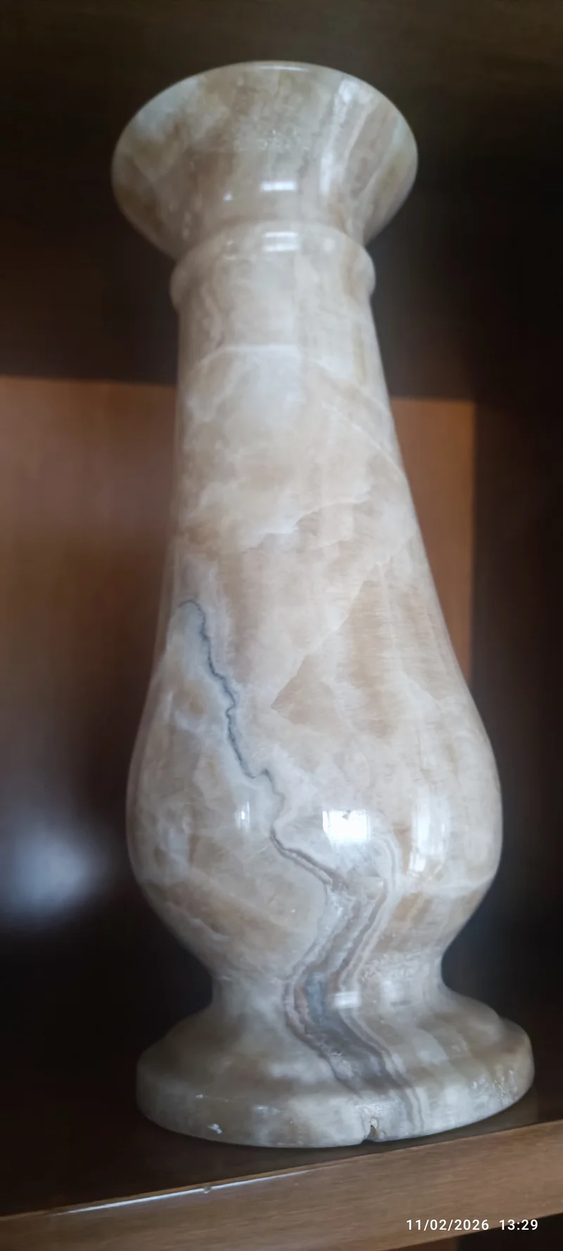 Vintage. Vaso di onice. 2 kg.
