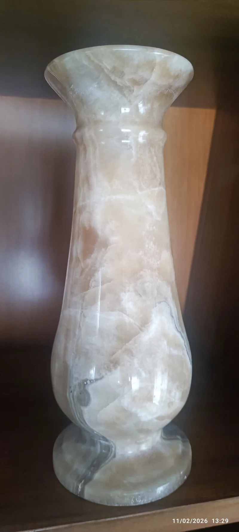 Vintage. Vaso di onice. 2 kg.