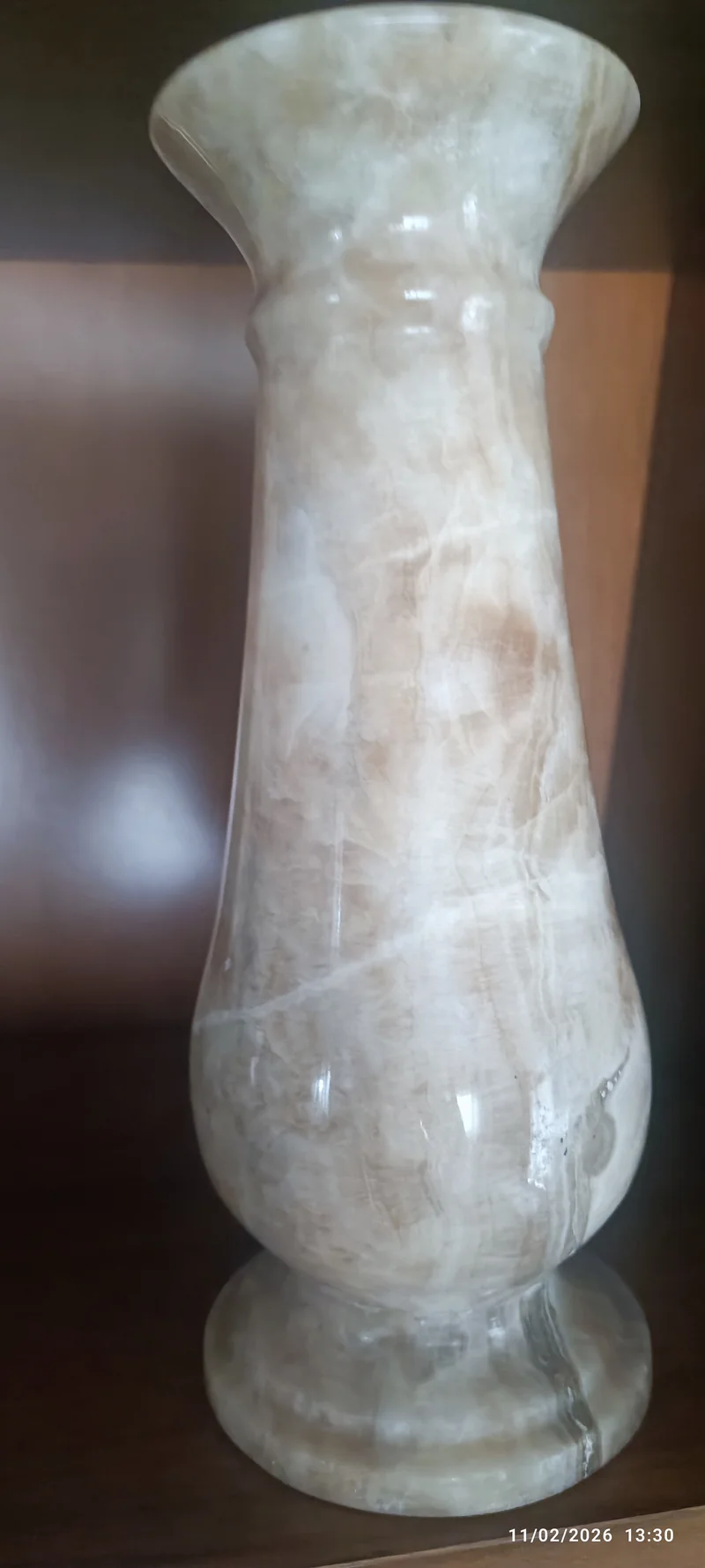 Vintage. Vaso di onice. 2 kg.