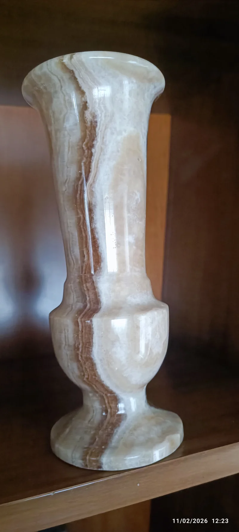 Vintage. Vaso di onice. 1,2 kg.