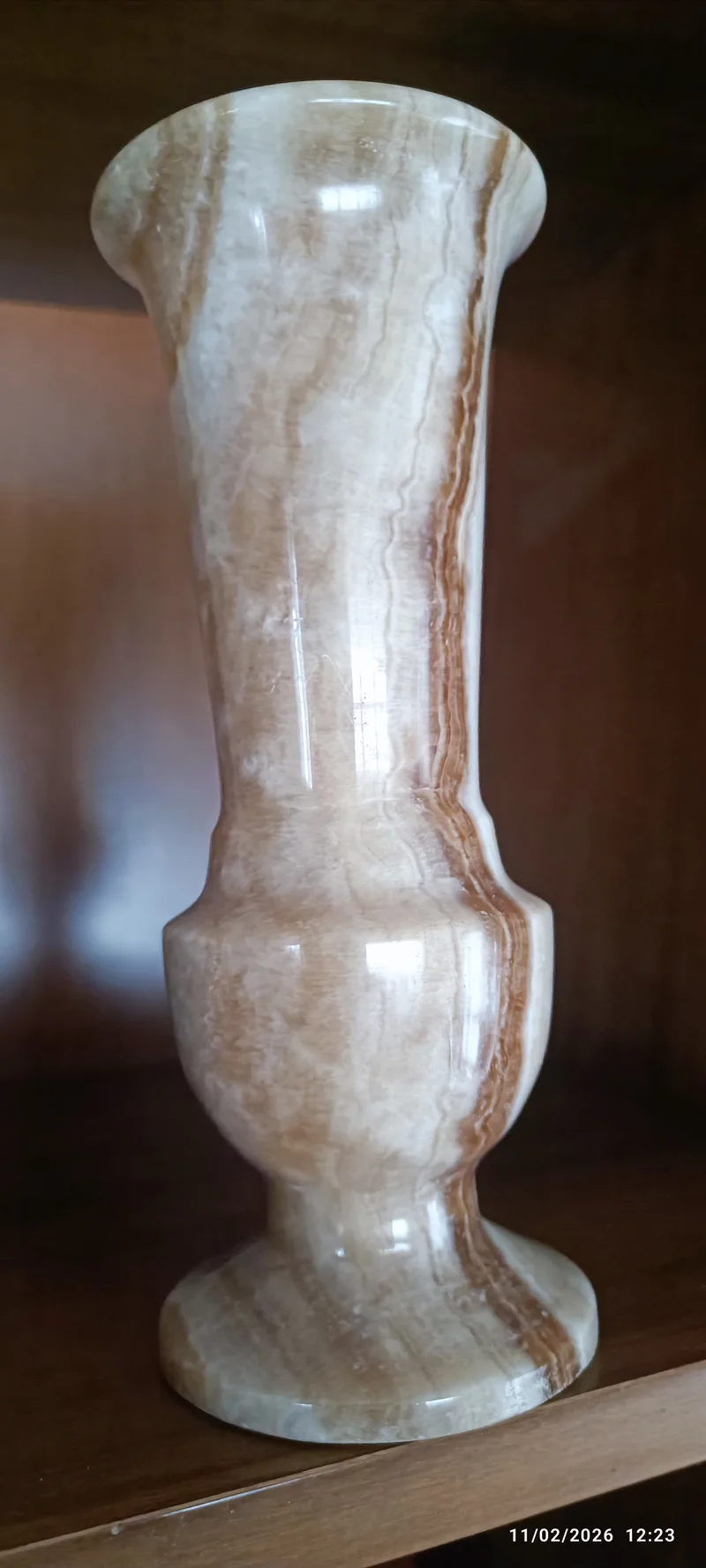 Vintage. Vaso di onice. 1,2 kg.