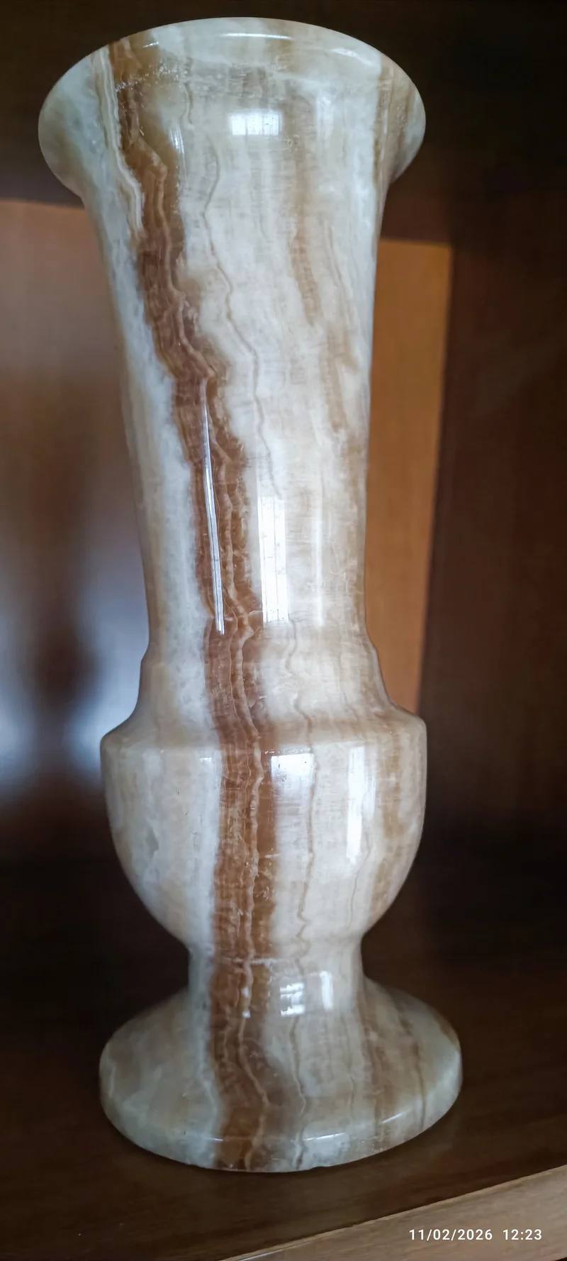Vintage. Vaso di onice. 1,2 kg.