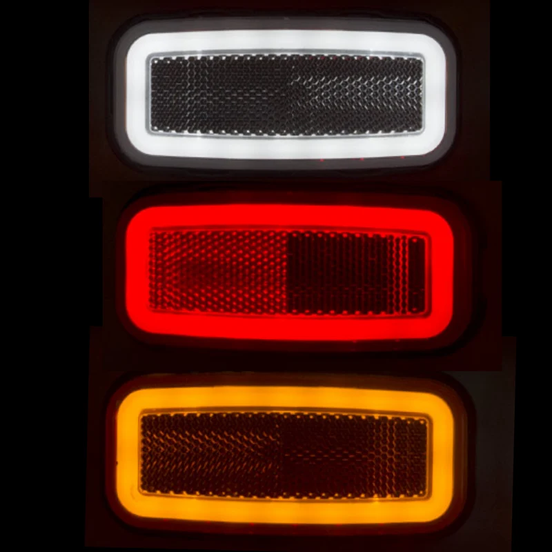 Luci di segnalazione rettangolari al neon WAS W199 con riflettore