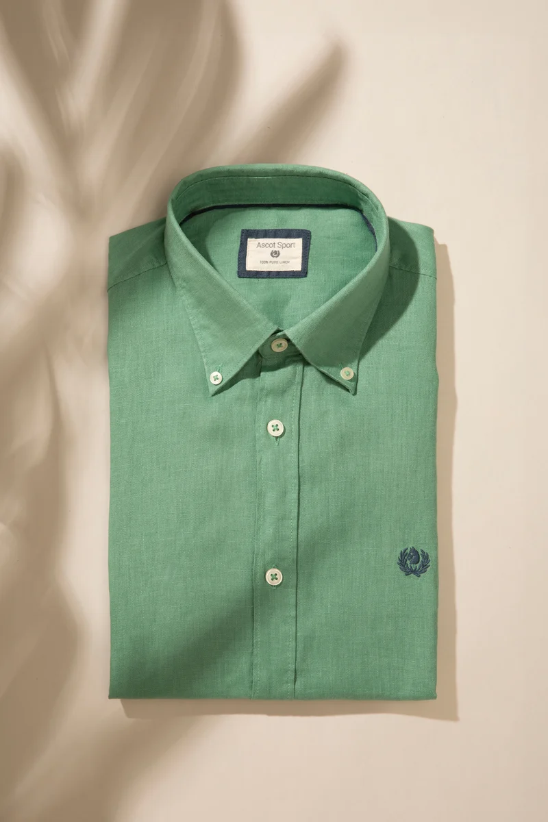 Camicia Button Down in 100% puro lino
