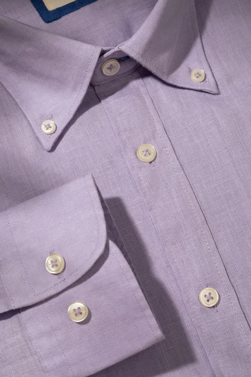 Camicia Button Down in 100% puro lino