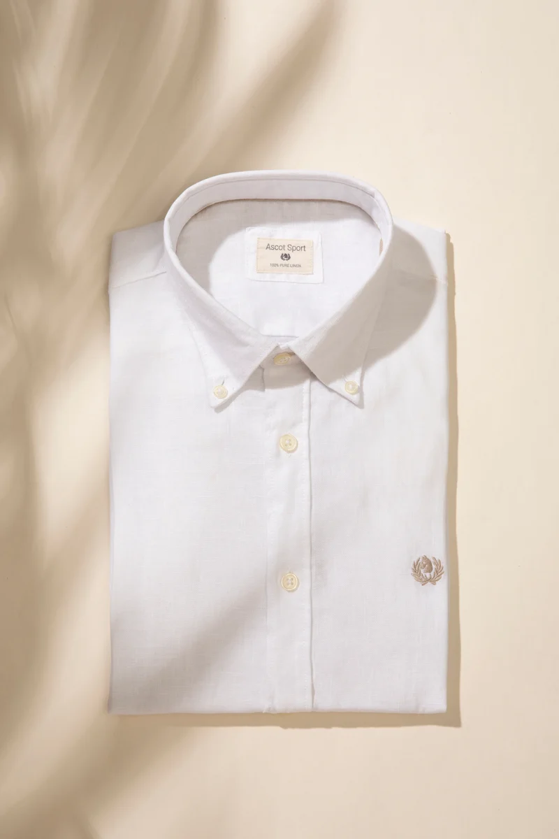 Camicia Button Down in 100% puro lino