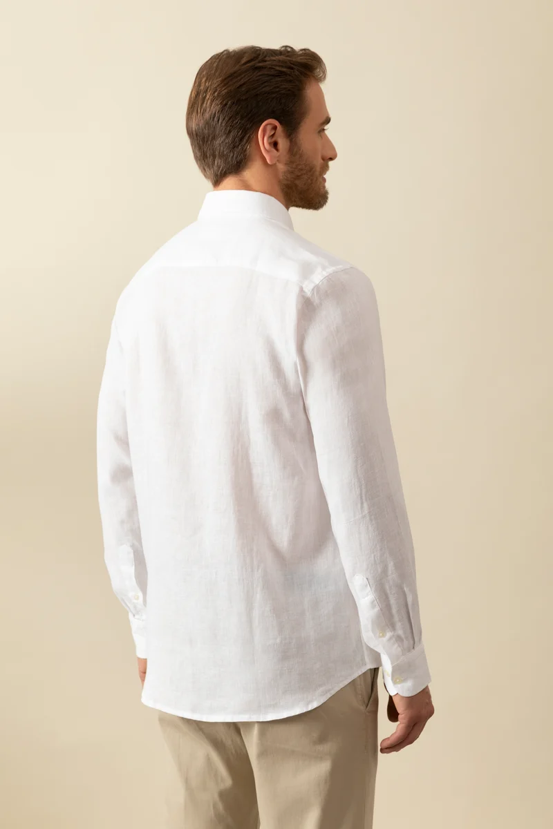 Camicia Button Down in 100% puro lino