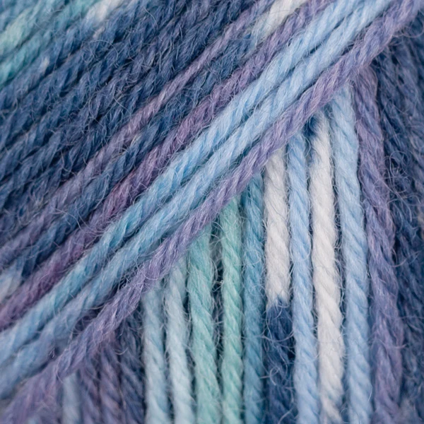DROPS Fabel Print 522 turchese/blu