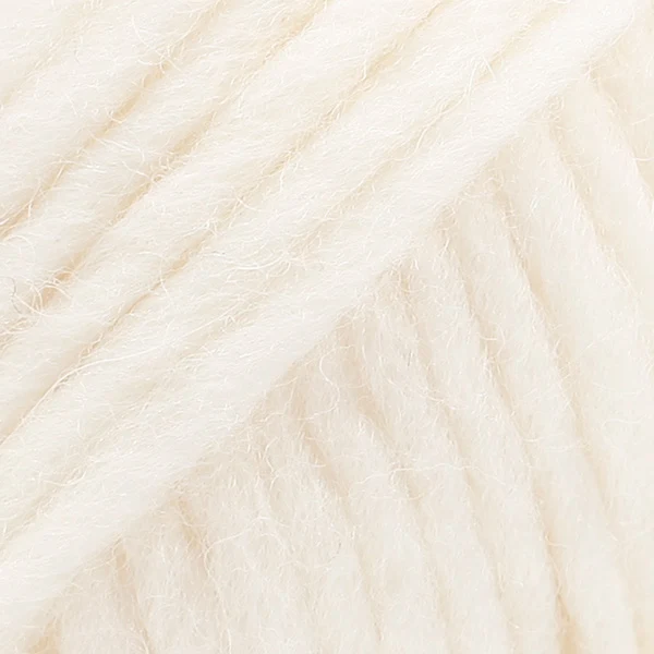 DROPS Snow Uni Colour 01 bianco sporco