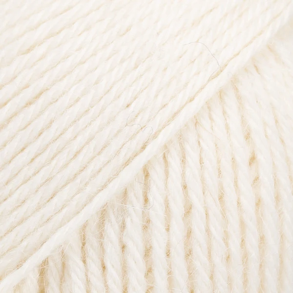 DROPS Nord Uni Colour 01 bianco sporco