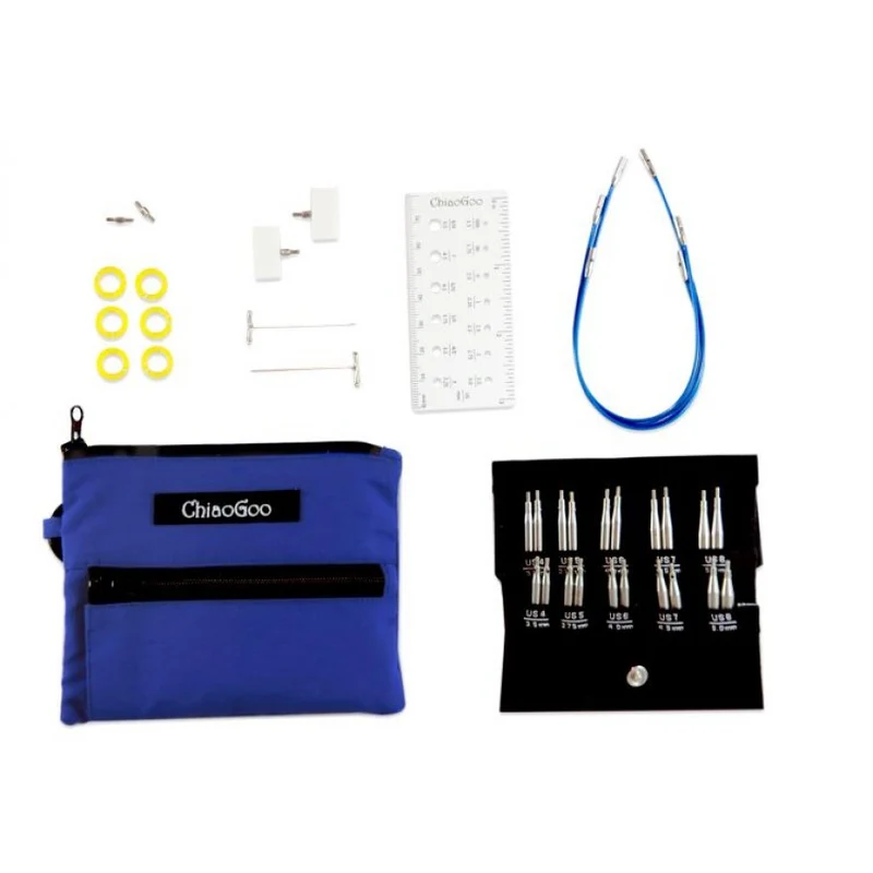 chiaogoo twist set pantaloncini blu - punte da 5 e 8 cm [S]