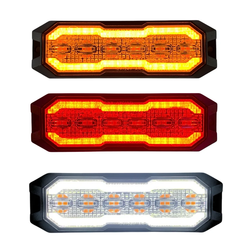 Luce di segnalazione a LED fumé Torlok Black Hawk con funzione stroboscopica