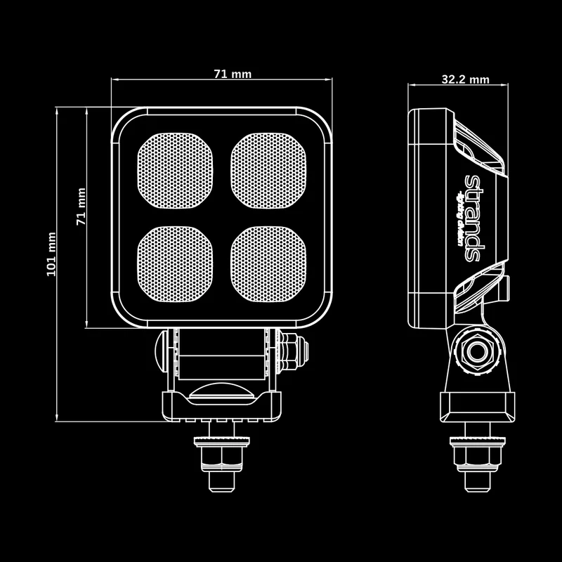 Lampada da lavoro a LED Strands Dark Knight Hardcore Mini