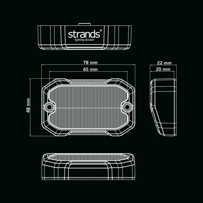 Strands Unity Luce di retromarcia con stroboscopio / Completamente omologata E