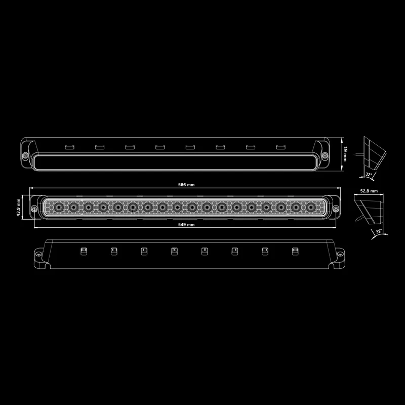 Luce di scena Strands Nuuk E-Line / 20"