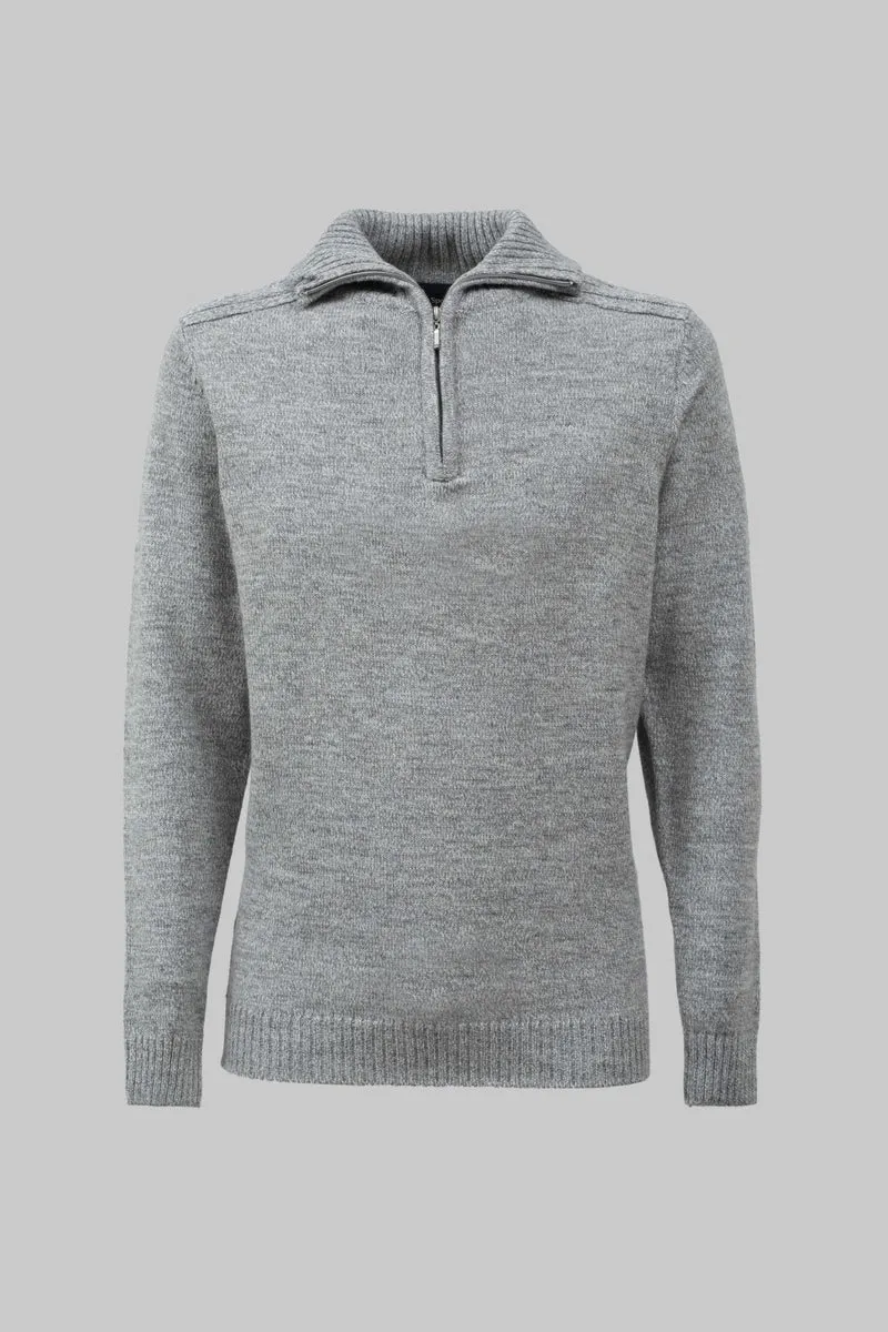 Pullover mezza zip