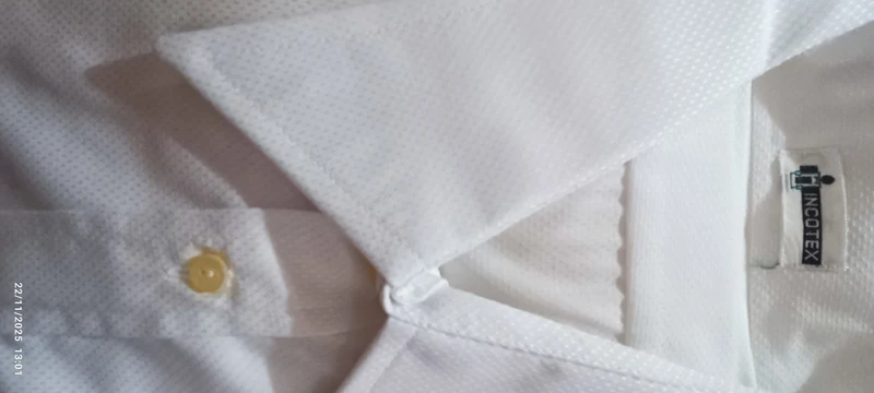 Camicia vintage Incotex, bianca, taglia 44(7,5) e 48(8,5). Elegante e raffinata in cotone pettinato. 400 g.