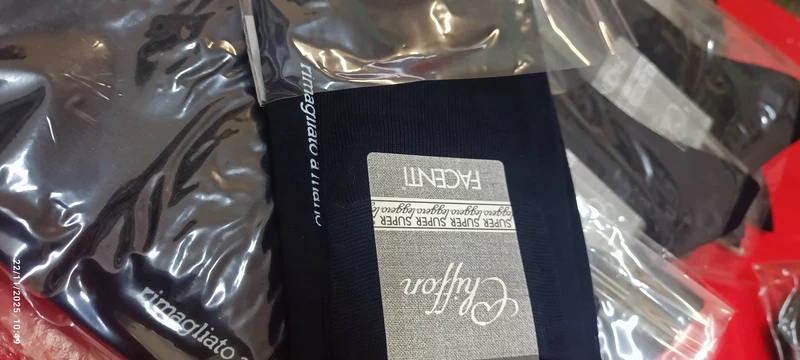 Calze lunghe uomo in filo di scozia Léger Chiffon Facenti, taglia 12, colore blu, 4 paia. 200g.