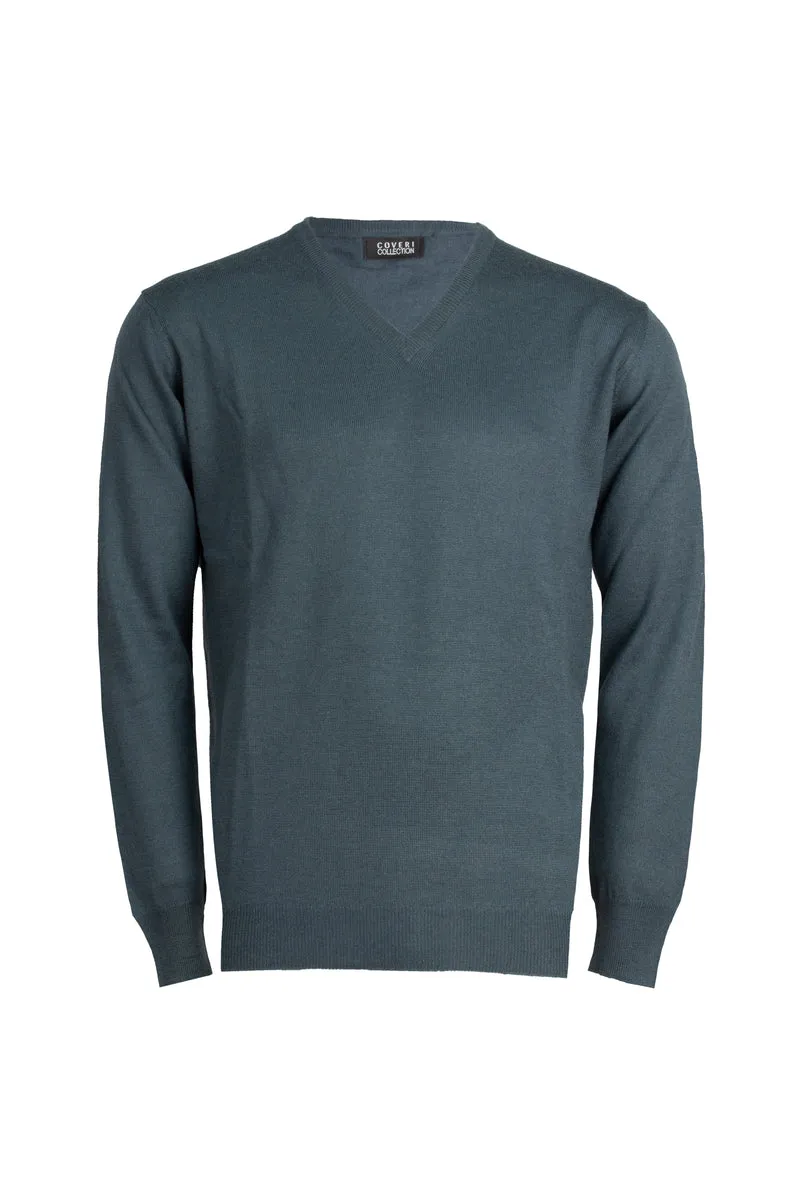 Pullover Made in Italy scollo a V