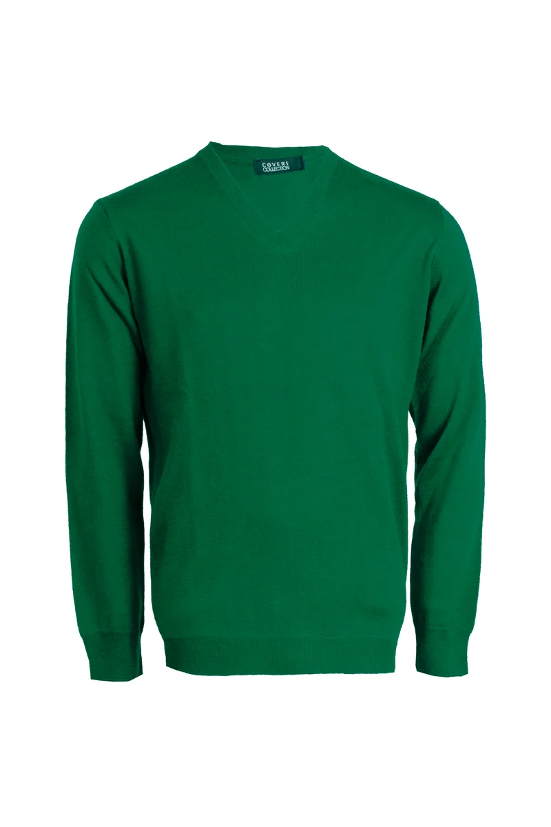 Pullover Made in Italy scollo a V