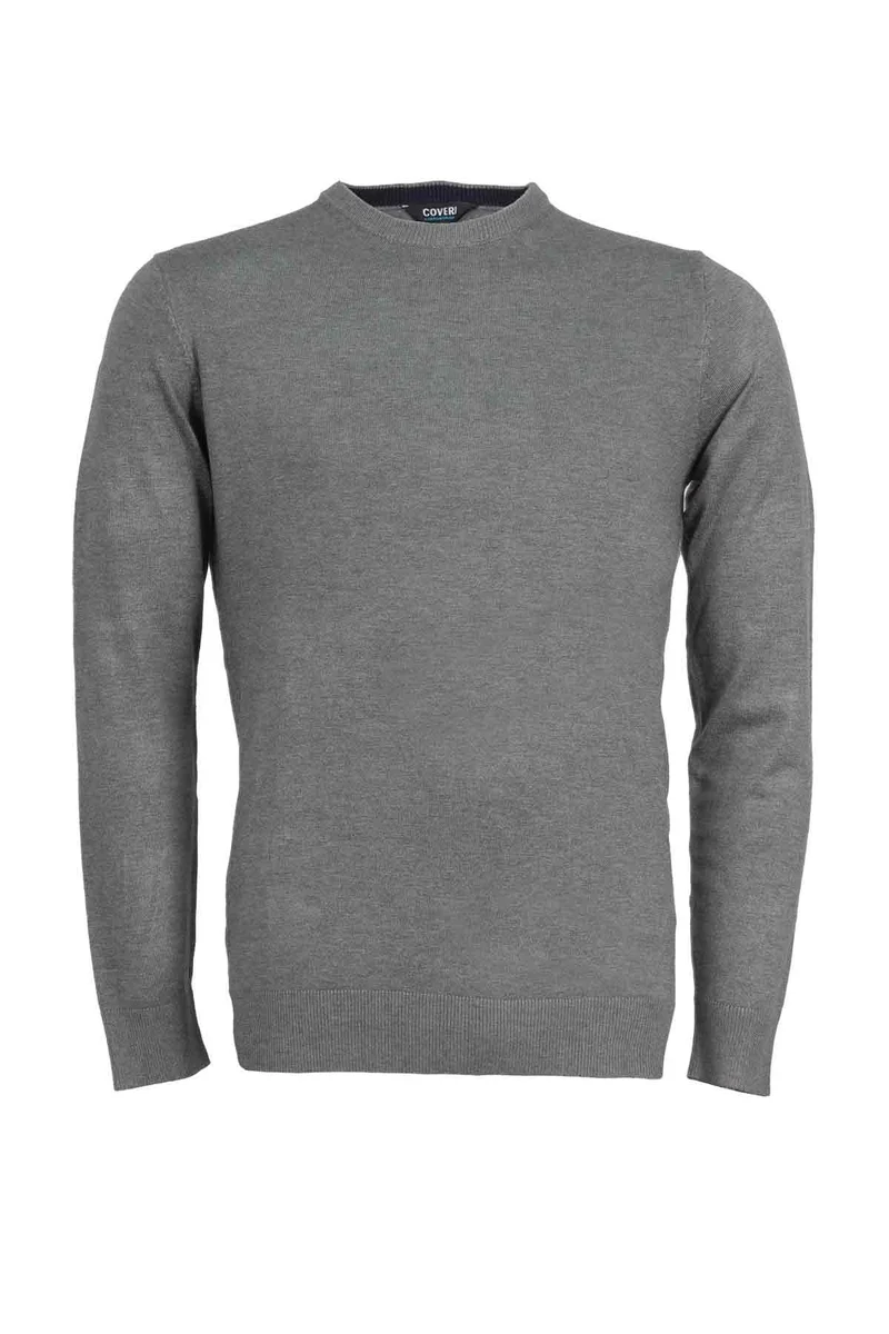 Pullover girocollo tinta unita