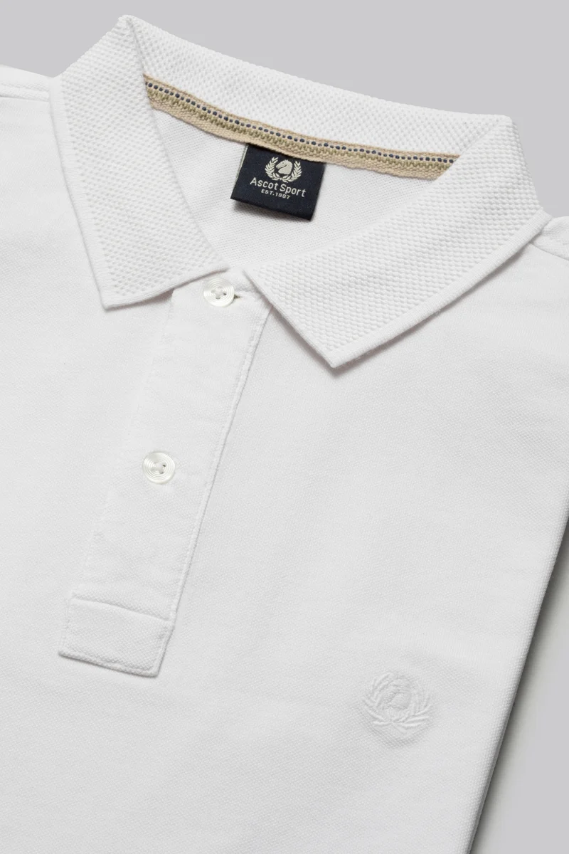 Polo con dettaglio jacquard