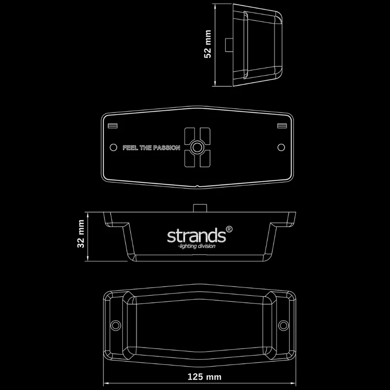 Strands Silver Arrow Doppio bruciatore con luce stroboscopica / Lente trasparente