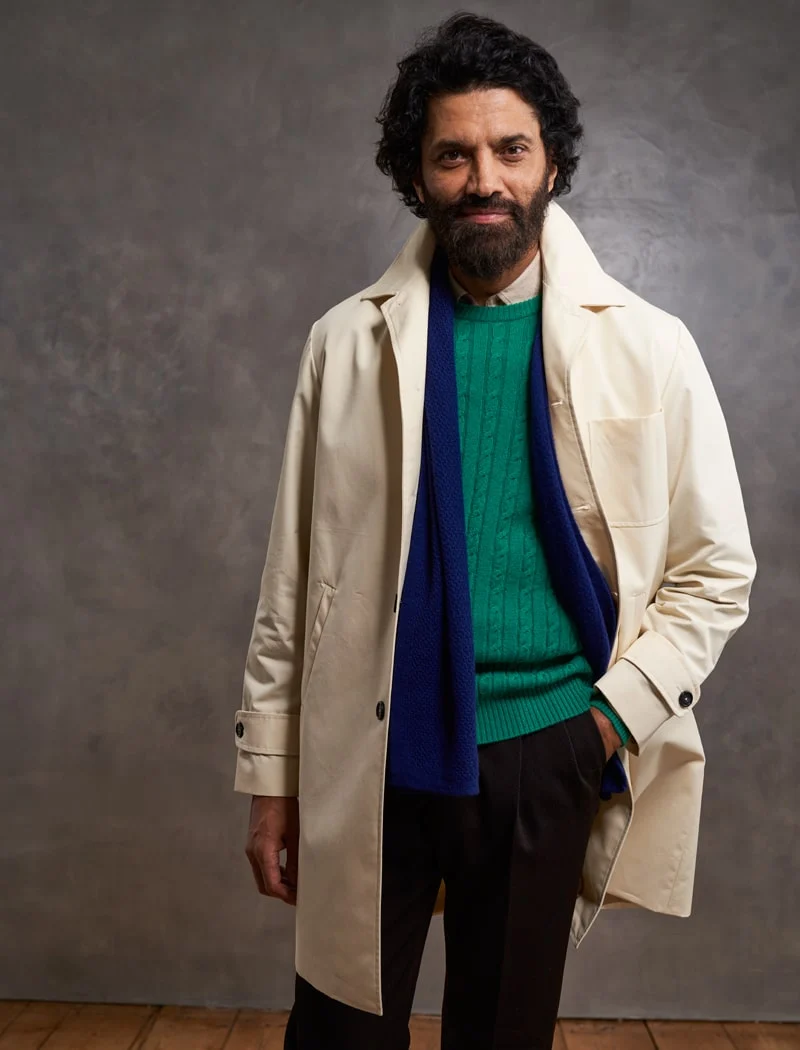 Bright Green Cable Knit Cashmere Jumper
