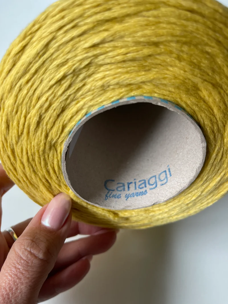 Piuma Cariaggi 100% Cashmere Italiano, Giallo 50 gr