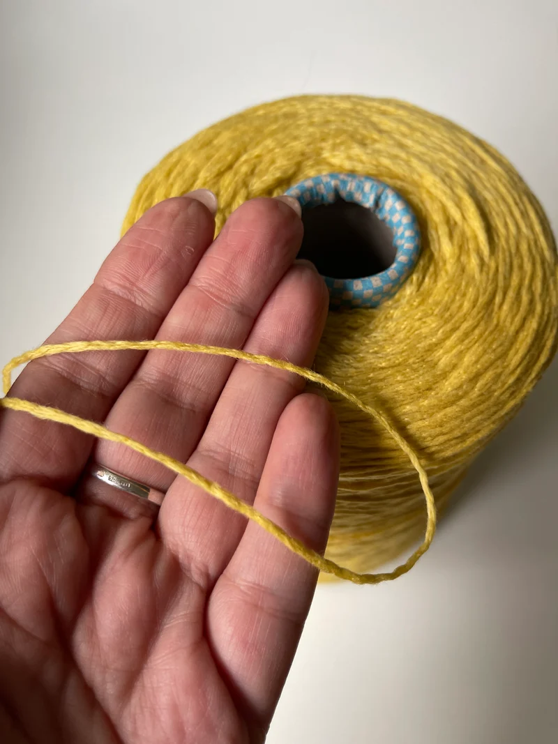 Piuma Cariaggi 100% Cashmere Italiano, Giallo 50 gr
