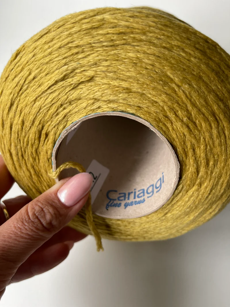 Piuma Cariaggi 100% Cashmere Italiano, Senape, 50 gr