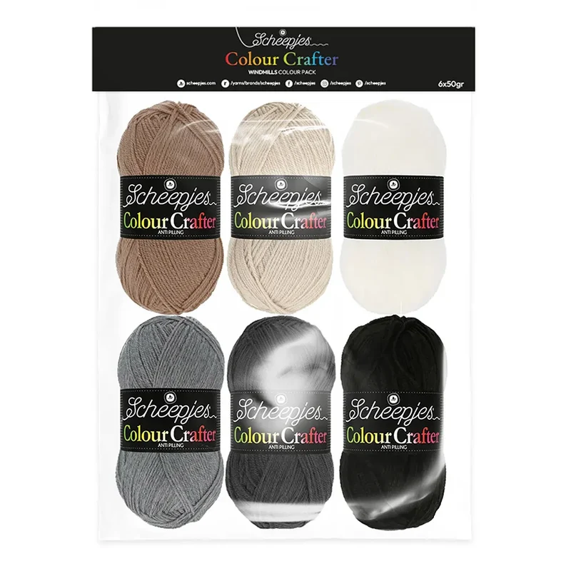 Confezione di colori Colour Crafter 6x50g, Mulini a vento