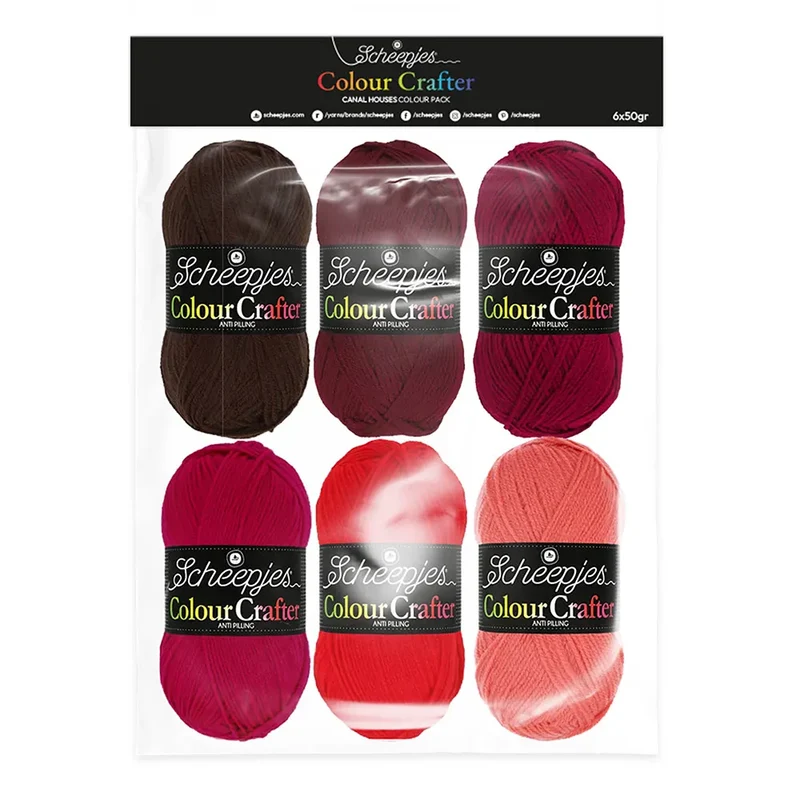 Confezione di colori Colour Crafter 6x50g, Canal Houses