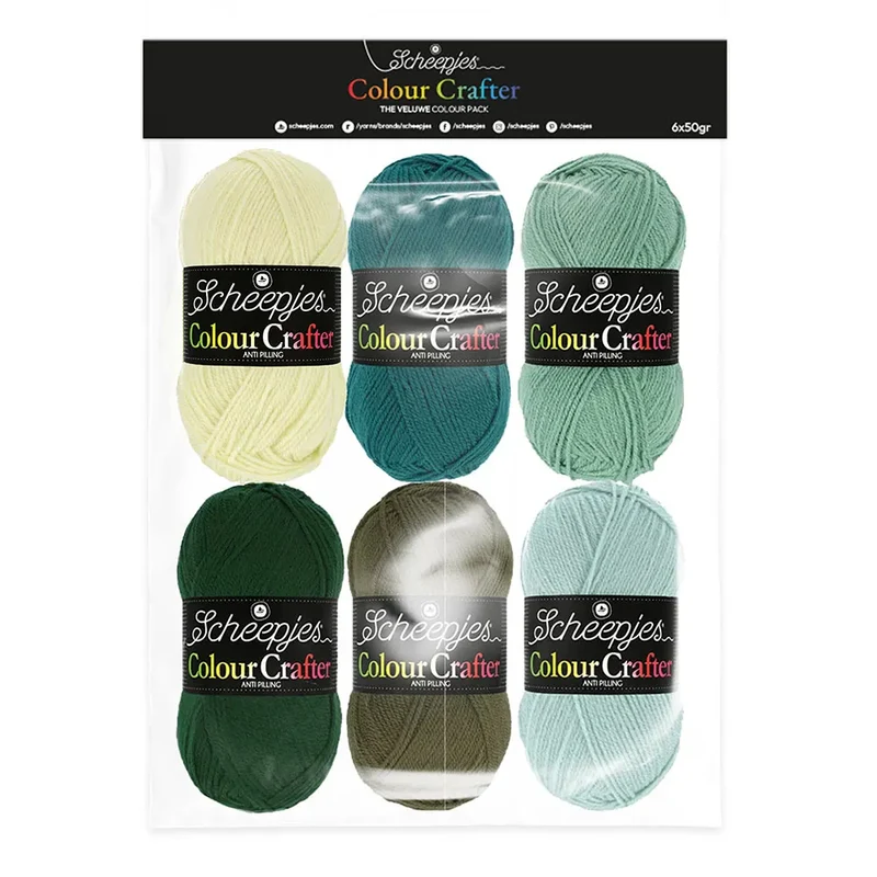 Confezione di colori Colour Crafter 6x50g, The Veluwe