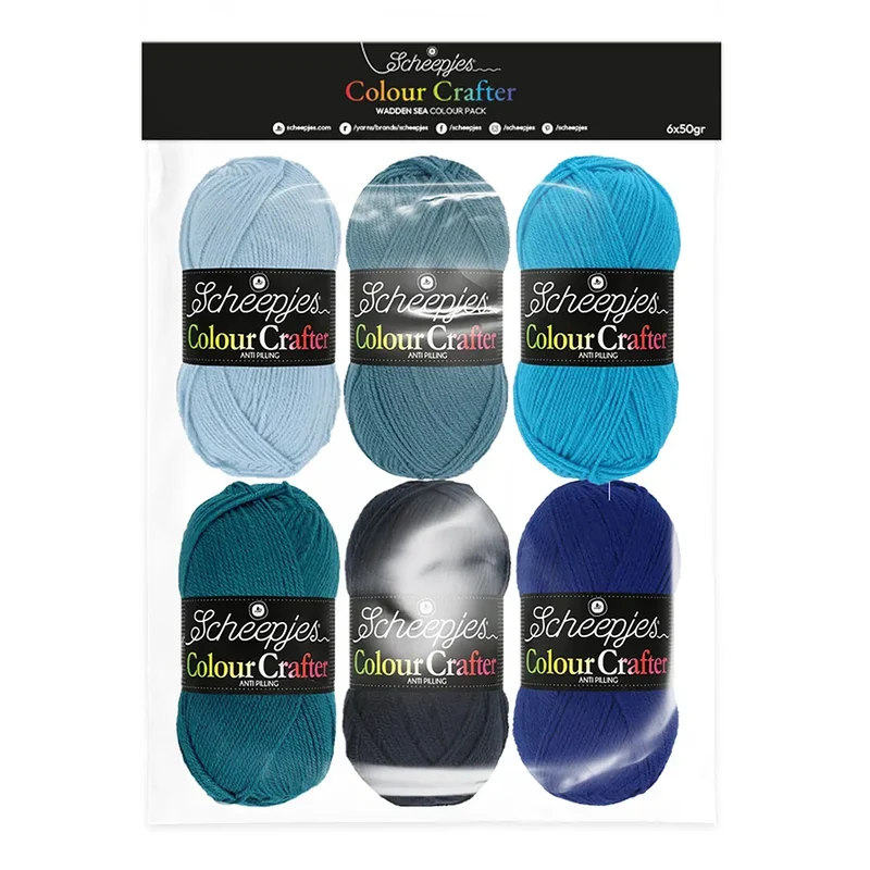 Confezione di colori Colour Crafter 6x50g, Mare di Wadden