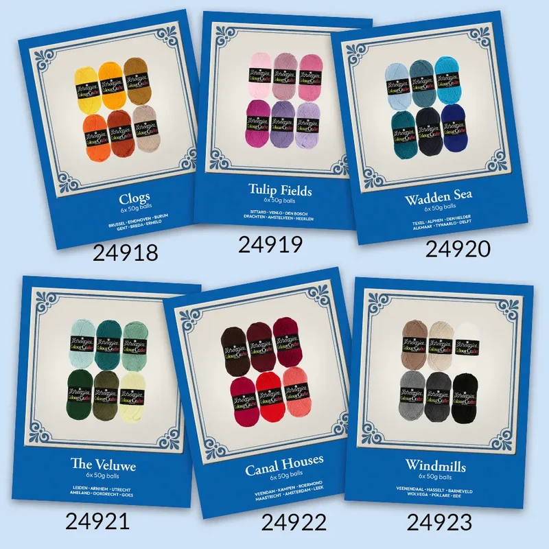 Confezione di colori Colour Crafter 6x50g, Mare di Wadden