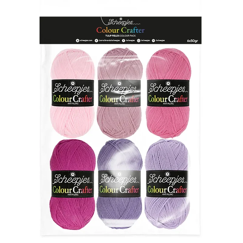 Confezione di colori Colour Crafter 6x50g, Tulip Fields