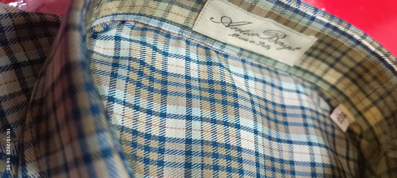 Camicia a quadretti, Antico Borgo, 16/41, . 300g.