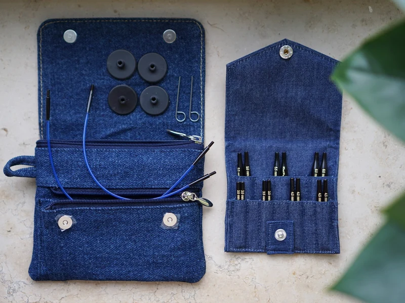 knit pro denim (indigo) ultra corto