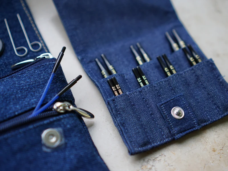 knit pro denim (indigo) ultra corto