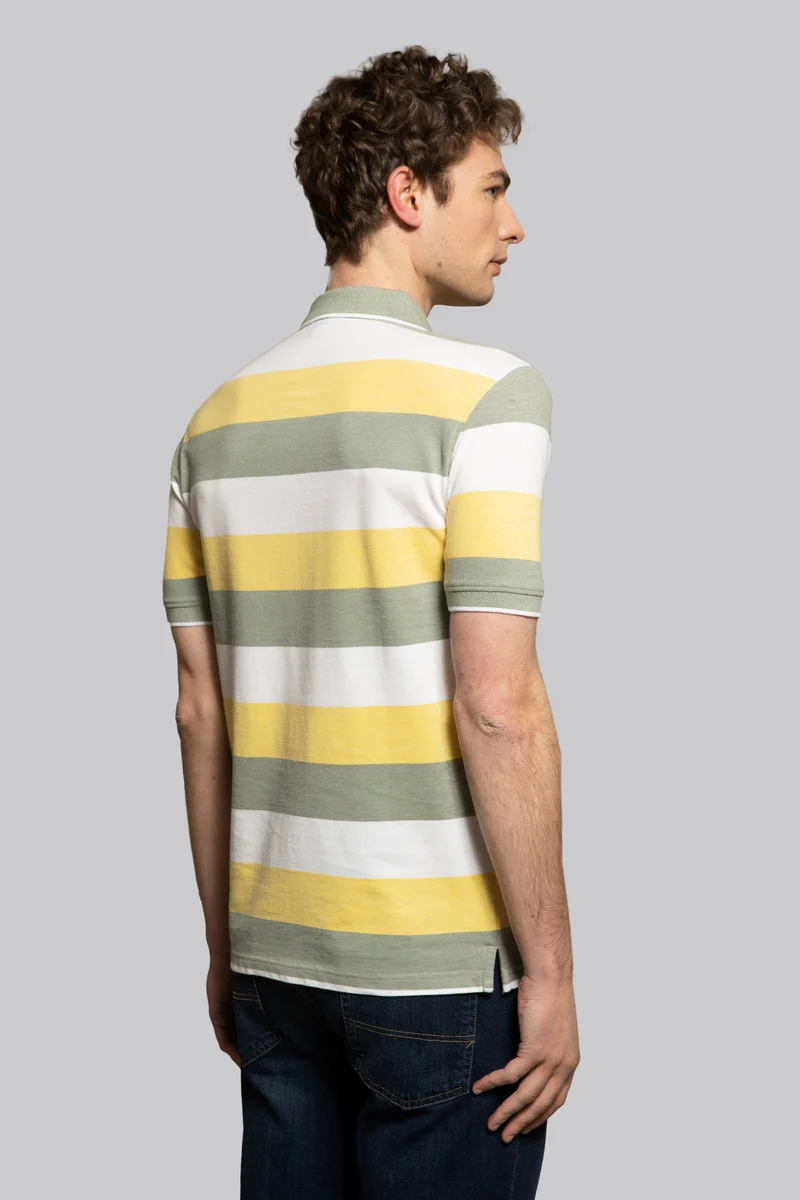 Polo in cotone due toni