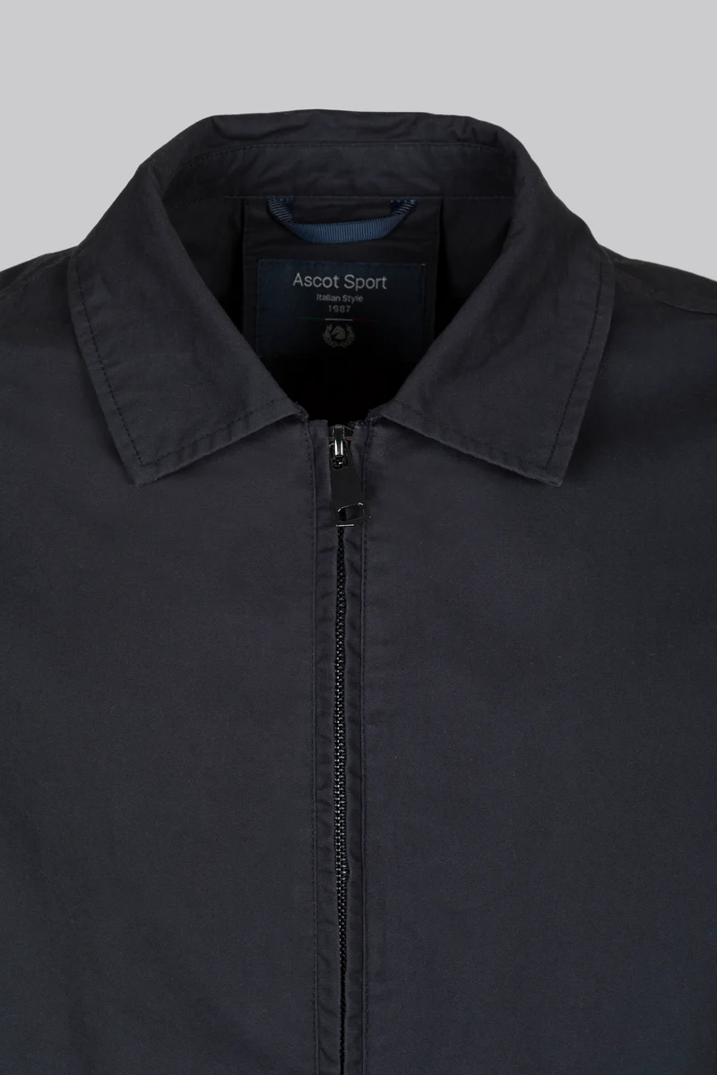 Giubbino in cotone con chiusura zip