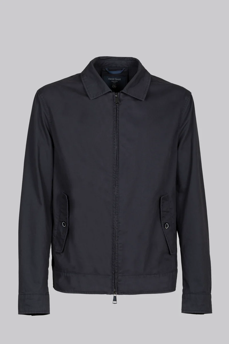 Giubbino in cotone con chiusura zip