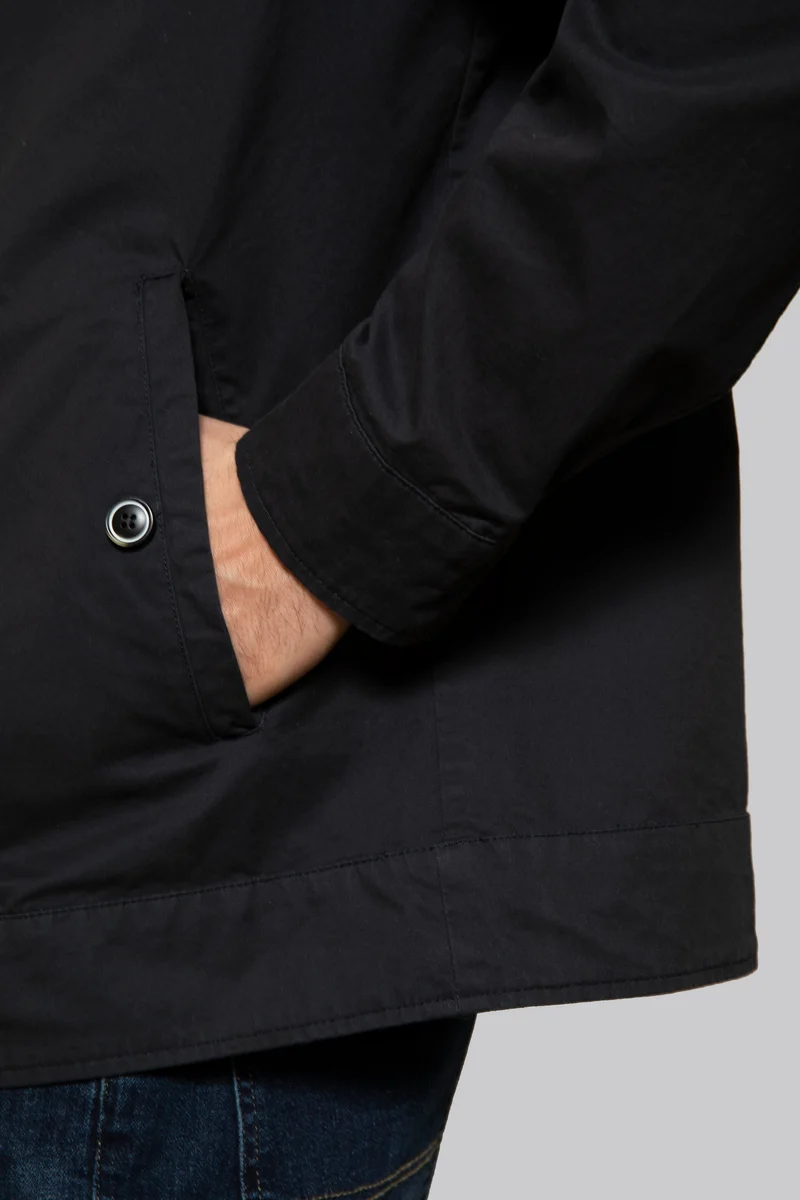 Giubbino in cotone con chiusura zip