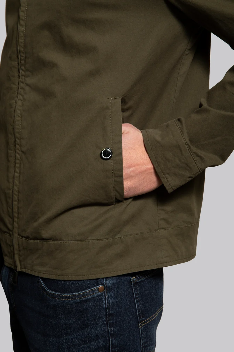 Giubbino in cotone con chiusura zip